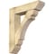 Ekena Millwork Olympic Slat Rough Sawn Bracket w/ Offset Brace, Douglas Fir, 8"W x 32"D x 38"H BKT0806X32X38OLY06RDF - alternate 1